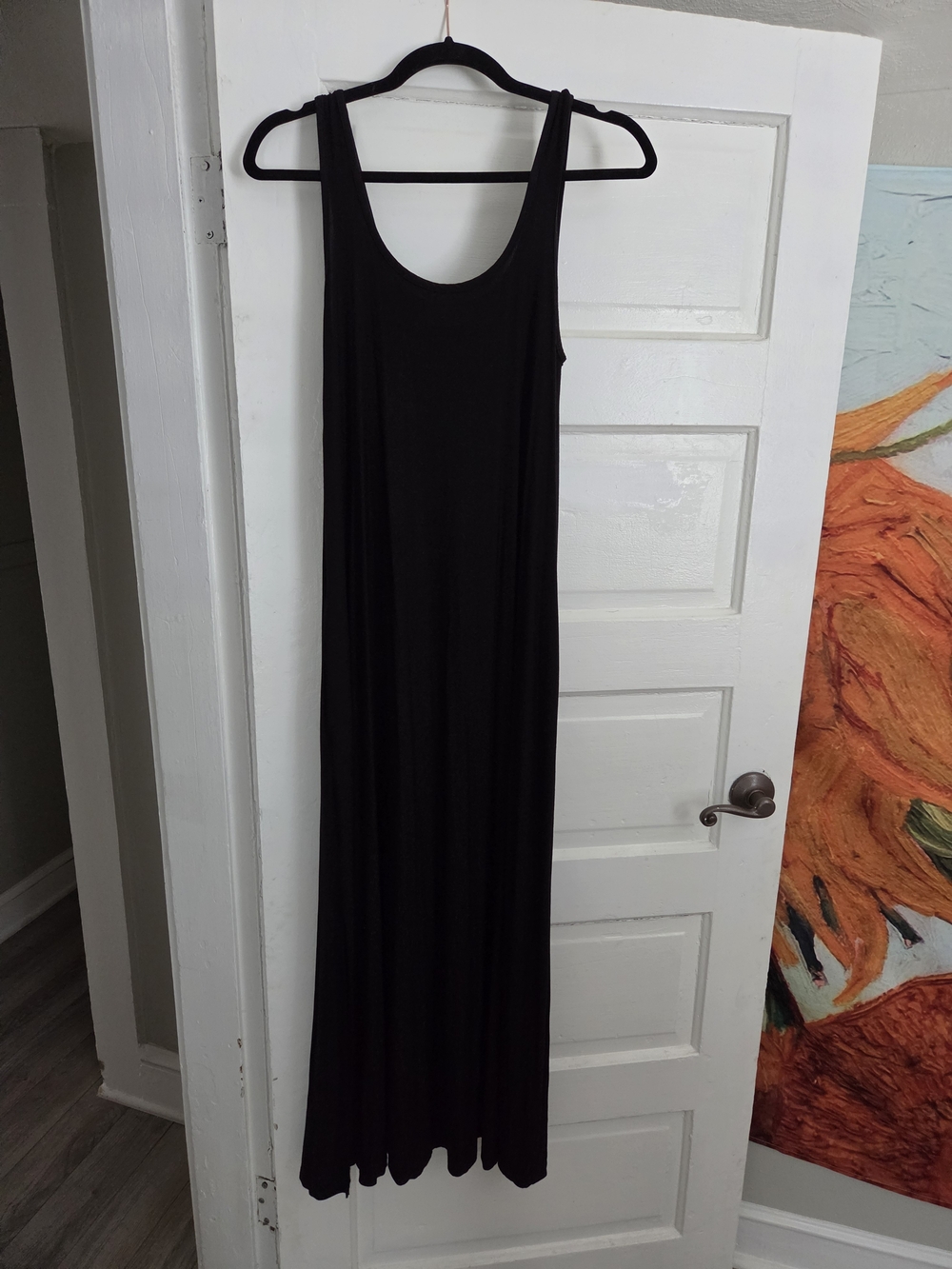 Carly Jean Los Angeles Black Scoop-Neck Maxi Dress